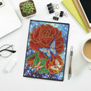 DIY Flower Special Shaped Diamond Painting 50 Pages A5 Notebook Sketchbook