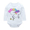 Autumn Long Sleeve Cute Baby Rompers Cotton Jumpsuit (Pink Horse 0-6M) A#S