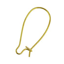 100pcs Brass Metal Kidney Earring Hook Ear Wire For Jewelry Making Findings
