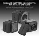 For Insta360 ONE R 4K 1 inch Wide Angle 360 Mod 2x Silicone Lens Dust Plug Cover