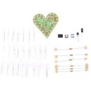 Electronic Heart Shape Breathing Lamp Kit Breathing LED Suite White Productio JR