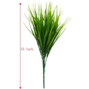6Pcs 15 inch Artificial Plastic Wheatgrass Faux Shrubs Simulation Greenery