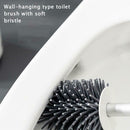 Soft Bristle Toilet Brush Holder Included Set WC Cleaning Bathroom