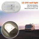 24 LED Dome Light Interior Ceiling Lamp with Switch for RV Marine Boat Yacht