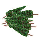 100x Green Pagoda Trees 1/100 6.5cm / 2.56inch Models for