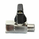 Chrome Brass 1/4inch Bsp Ball Valve Threads Tap Male to Female Air Compress C2Y2