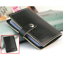 Soft PU Leather Case Wallet Bag Holder for 20 Credit Cards
