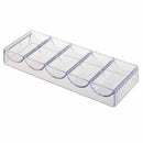 10pcs professional acrylic poker chips 100 chip trays (without cover)