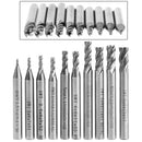 10pcs 1.5-6mm HSS Straight Shank 4 Flute End Mill Cutter CNC Drill Bit Tool set