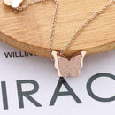Fashion Brand Woman Jewelry Butterfly Pendant Necklace Steel Best Stainless Q0W4