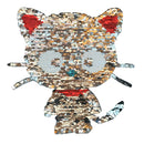 cat reversible change color sequins sew patches clothes diy applique bag coat M!