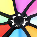 Colorful Rainbow Dazy Flower Spinner Wind Windmill Garden Yard Outdoor DecME