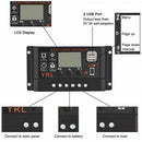 Solar Panel Controller Battery Charge Regulator 12V/24V Auto With Dual Usbï¼ˆ