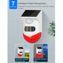 Smart WiFi Solar Alarm Light Security Siren Infrared Detector Remote Control