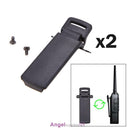 2Pcs Walkie Talkie Spare Part Back Belt Clip for Baofeng 2-way Radio UV5R