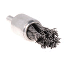 20mm wire knot end brush stainless steel with 1/4" shank for grinder M&E