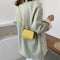 Leather Women Messenger Bag Mini Square Shoulder Satchel Handbags (Yellow) A