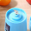 380ml USB Rechargeable Juice Machine Blender Mixer Portable Juicer (Blue) A
