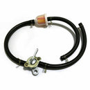 470mm/18.5" Inline Fuel Tank Tap Petcock Hose Kit Filter For ATV motorcycle SUV