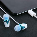 Type-C Connector In-Ear Earphone Deep Bass Wired Volume Control Earbuds w/Mic