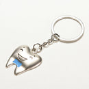 1Pair Tooth Couple Metal Keychain Keyring Gift For Lover Children Friend   Cy