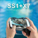 SS1+X7 Mobile Gamepad Controller Phone L1 R1 Grip Trigger Fire Buttons
