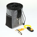 2pcs Dog Treat Bag Pet Training Snack Pouch Dog Walking Feed  Black/Gray