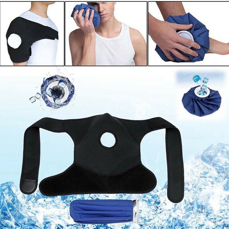Adjustable Breathable Shoulder Protector Ice Pack, Gym Sports Care Single S D2I2