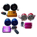 12V Motorbike Audio Stereo Sound System USB MP3 w/ Dual Speaker Purple+Blue