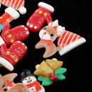 30x Christmas Element Scrapbooking Embellishments Album Decors DIY Button