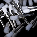 100Pcs Dental Polishing Polisher Prophy Cup Brush Brushes Nylon Latch Flat BD3C
