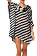 Women Bikini Swimwear Cover-Up Beach Dress Lady Oversized Chiffon Bathing S U3L6