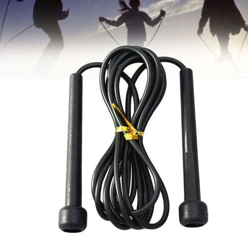 Portable Yoga Mat Thick Pad Fitness Cushion Non Slip Exercise Black & Jump Rope