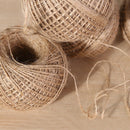 100M/Roll Natural Linen Burlap Twine Hemp Ropes Cord Strings Hessian Decor Kits
