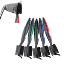 2 Side Brass Wires Nylon Golf Club Brush Groove Ball Cleaner Cleaning Tool Z
