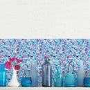 6pcs Purple Blue Mosaic Self-adhesive Bathroom Kitchen Wall Stair Tile S WOS