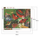 5D DIY Full Round Drill Artistic Flowers Diamond Painting Embroidery (C981)