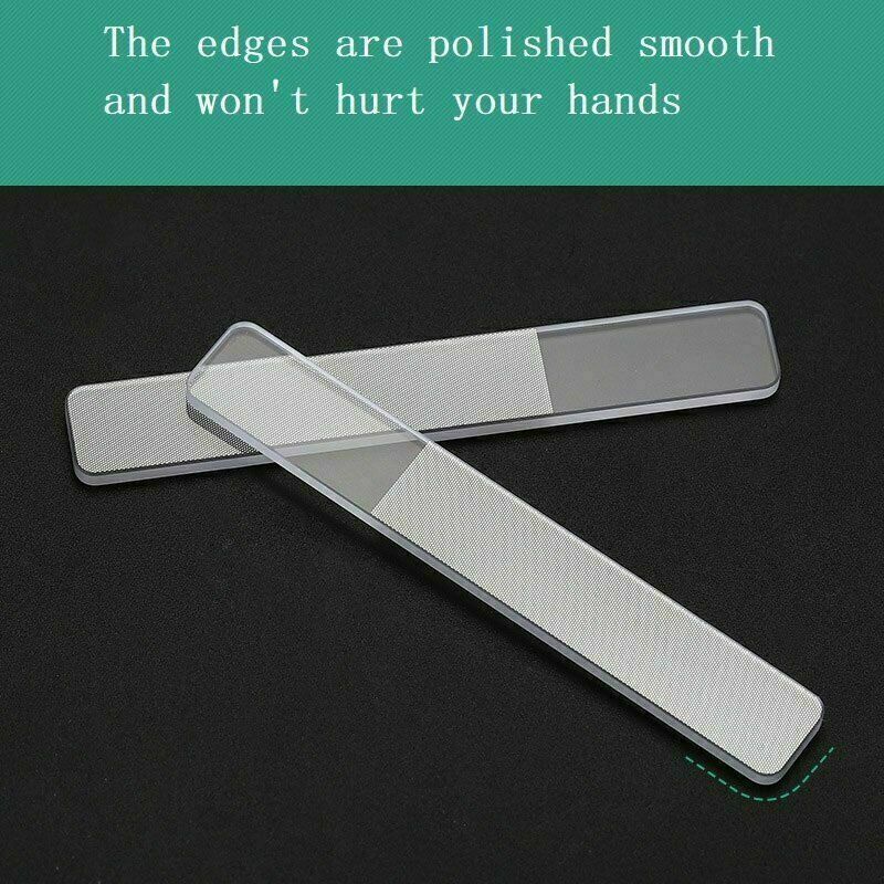 Professional Nano Polished Glass Nail File Transparent Shiner Grinding Sand Y2D9