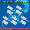 5 Pcs Mc-38 Wired Door Window Sensor Magnetic Switch For Home Alarm System,
