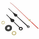 5X(Clock Movement Mechanism Black Hour Minute Red Second Hand DIY Tools Se G6S6)