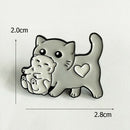 Lovely Cat Badge Cartoon Animal Lapel Enamel Brooch Jackets Jewelry Gift