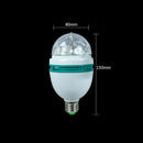3W E27 RGB Crystal Ball Rotating LED Stage Light Bulbs Disco Party Bulb Lamp ES