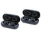 2Pc B5  Fingerprint Touch Bluetooth HiFi Stereo Wireless Headphones Black