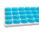 Pill Box Monthly 31 Days Medicine Storage Portable Case Folding Travel Use
