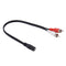 3.5mm Stereo Female Jack To 2 RCA Male Plug Adapter Headphone Y Audio Cable