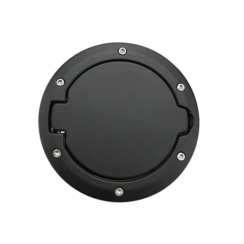 Fuel Tank Cap Black ABS Tank Cover Replacement for Jeep Wrangler JK 07-16 A