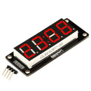 Robotdyn 4 Digital Led 0.56inch Display Tube Clock Double Dots 7-Segments,