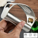 Kitchen Stainless Steel Garlic Press Tool Manual Rocking Crusher Squeezer Set
