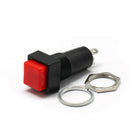 5 Pcs Black Momentary OFF-(ON) Square Push Button Switch SPST 12v Car D NIP