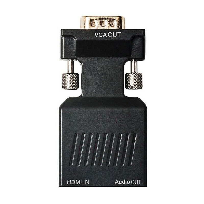 HDMI Female to VGA Male Converter with Audio Adapter SUpport 1080P Signal O Z5Y3